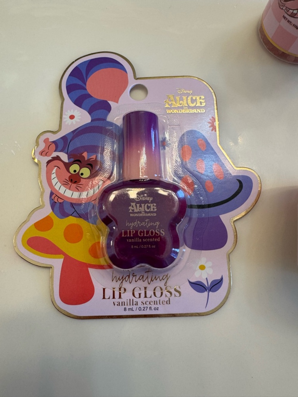 Disney Alice in Wonderland Cheshire Cat Spa Bundle Bath Bomb Lip Gloss Body Care - Picture 7 of 8